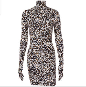 Sexy leopard dress